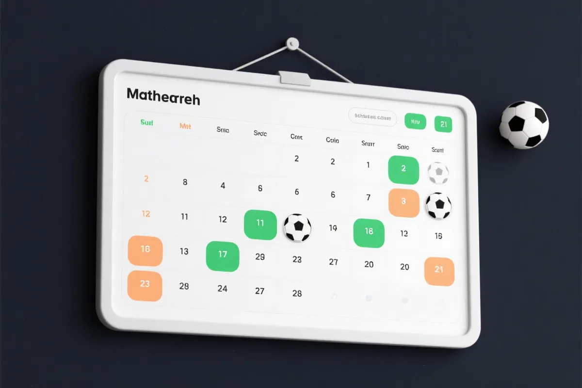 赛程与数据可视化示意图