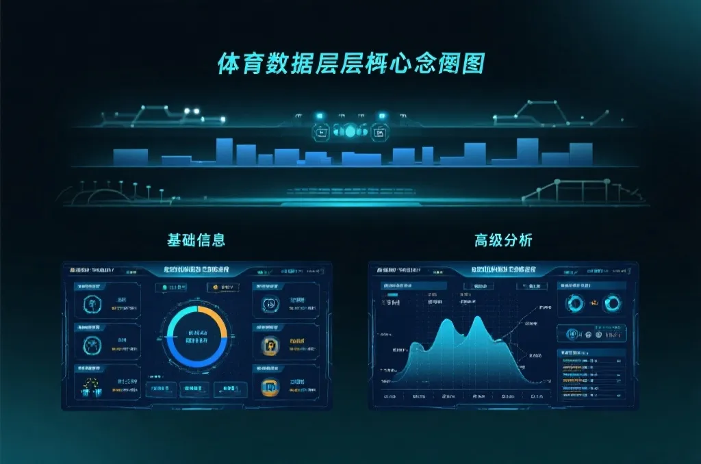 体育数据分层与付费服务概念图